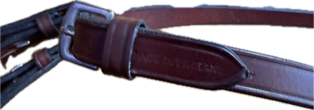 Brown Leather Curb Reins -55"