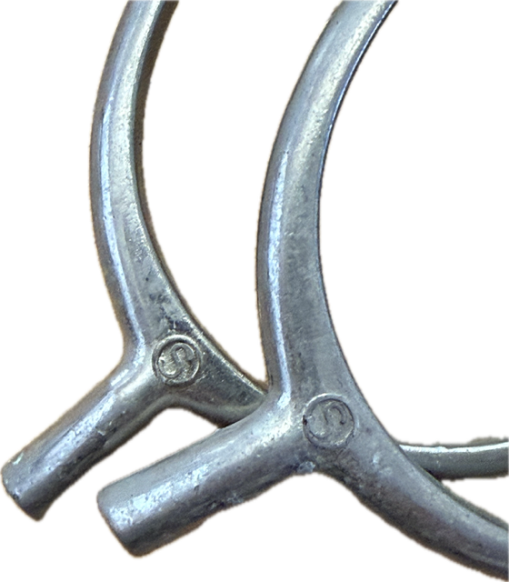 Offset Prince of Wales Spurs with Nylon Straps - 3/4 Inch