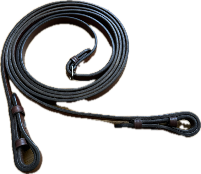 Brown Leather Curb Reins -55"