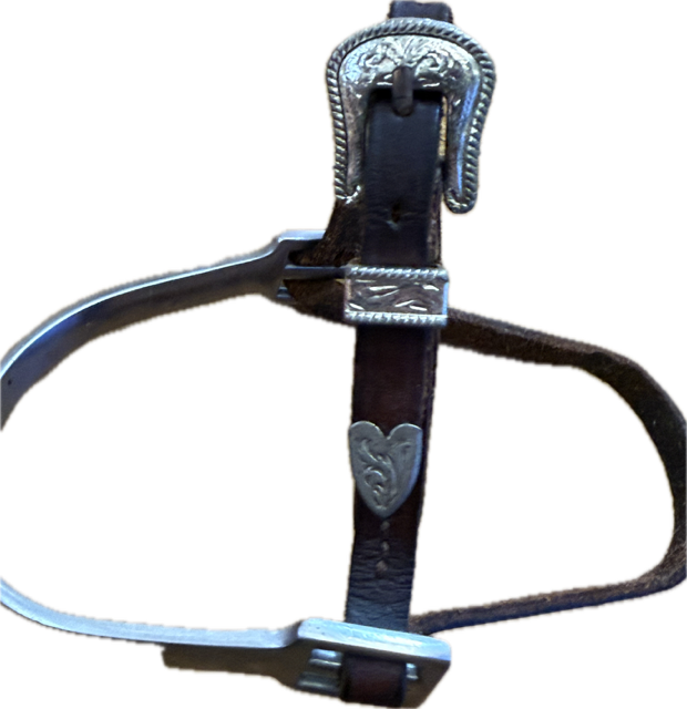 Coronet Hammerhead Spurs with Leather Straps - 3/4 Inch