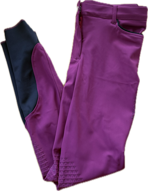Equiline Wood Violet Light Knee Grip Breeches - Women's US 30 - NEW!