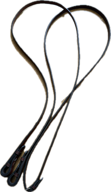 Brown Leather Curb Reins -55"