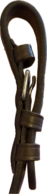 55" Brown Webbed Horse Reins