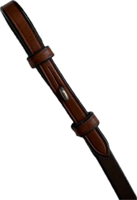 Light Brown Leather Curb Reins - 56"