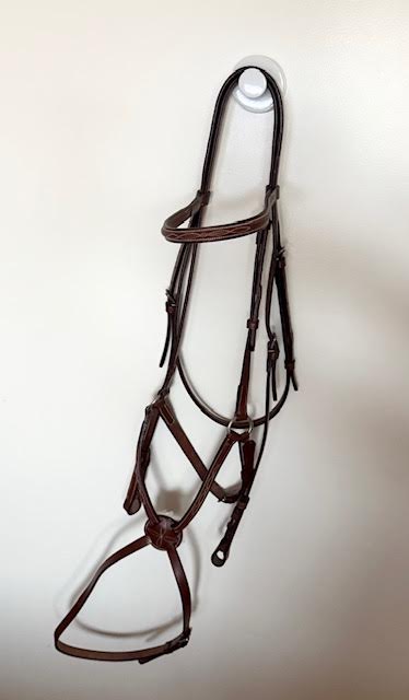 Paris Tack Brown Figure 8 Bridle with Fleece - Horse