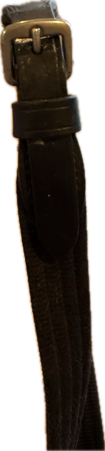 56" Black Webbed Horse Reins