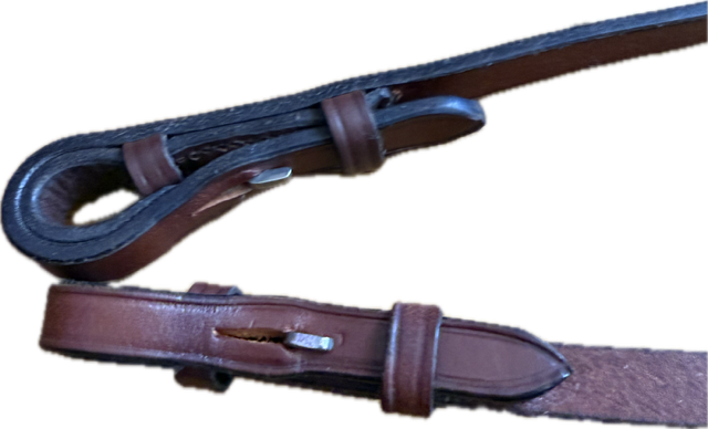 Brown Leather Curb Reins -55"