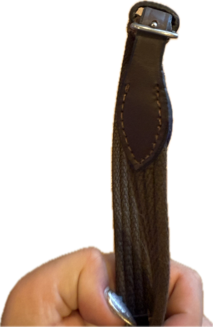 55" Brown Webbed Horse Reins