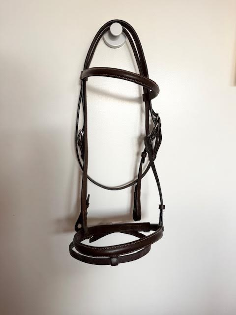 Dark Brown Flash Bridle - Horse