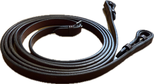 Brown Leather Curb Reins -55"