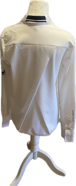Horse Pilot White Long Sleeve Show Shirt - Men's Small