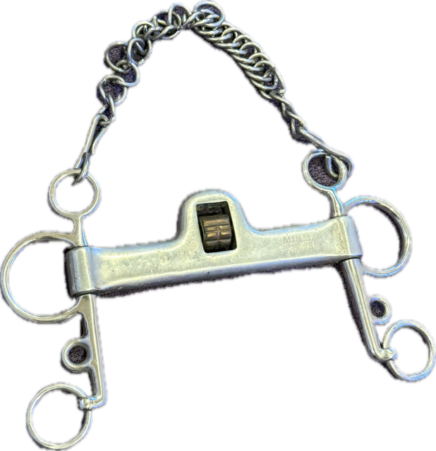 Mikmar Mullen Pelham w/Tongue Correcter & Curb Chain - 5.75"