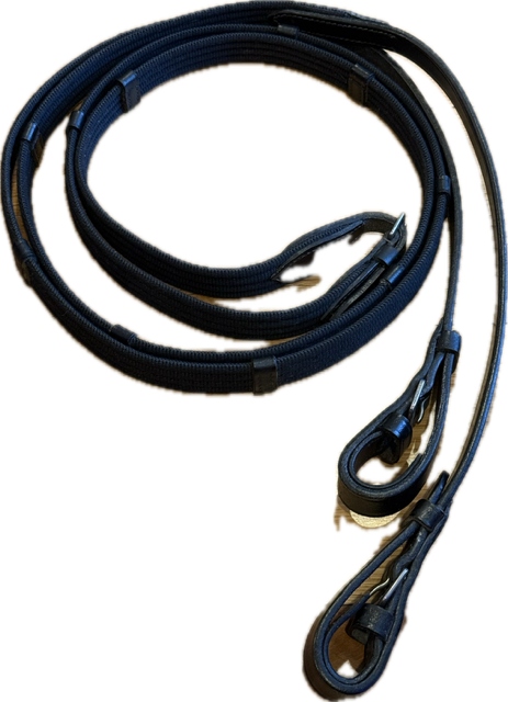 56" Black Webbed Horse Reins