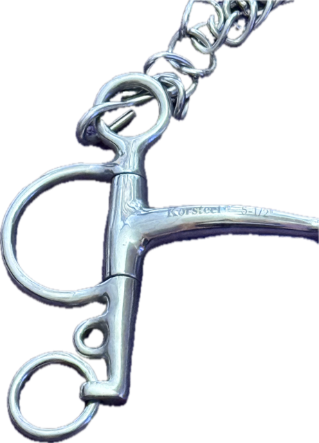 Korsteel Jointed Pelham w/Curb Chain - 5.5"