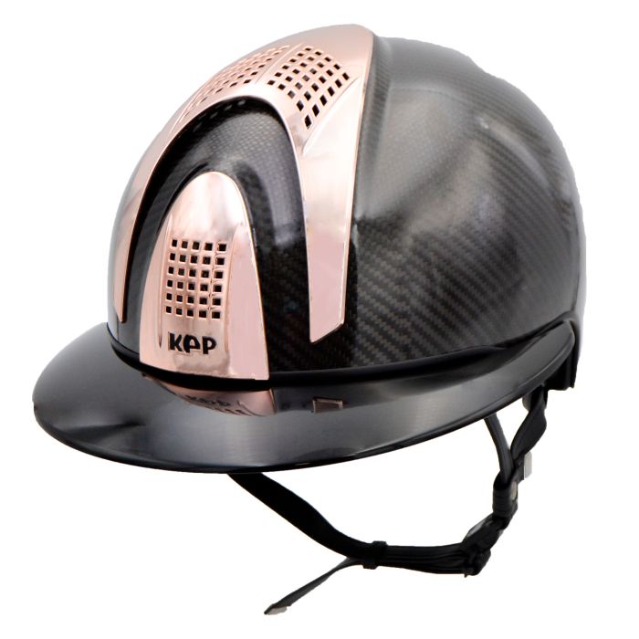 KEP Italia E-Light Carbon Rose Gold Riding Helmet - 7 1/8 (57) with KEP Bag - New!
