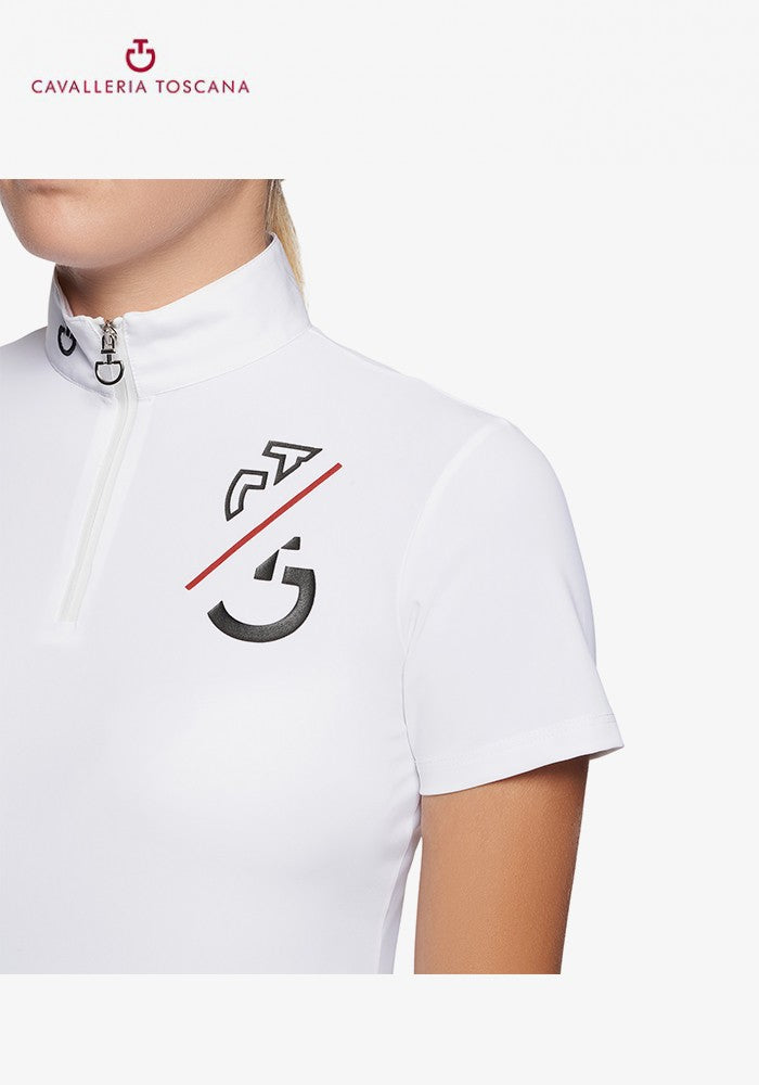Cavalleria Toscana Team S/S Jersey Zip Competition Polo - New!