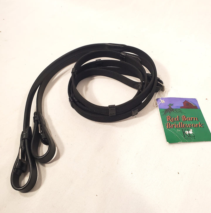 Red Barn Monkey Grip Reins w/Stops - Full - New!