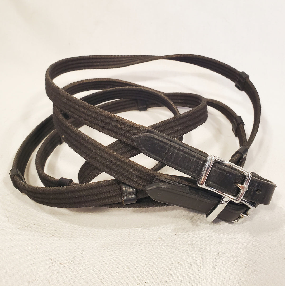 Cotton Web Reins with Stops - Pony