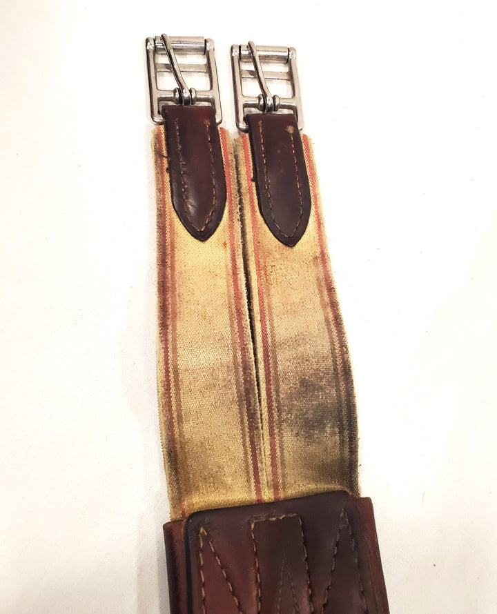 Edgewood Fancy Stitched Single Elastic End Girth - 55"
