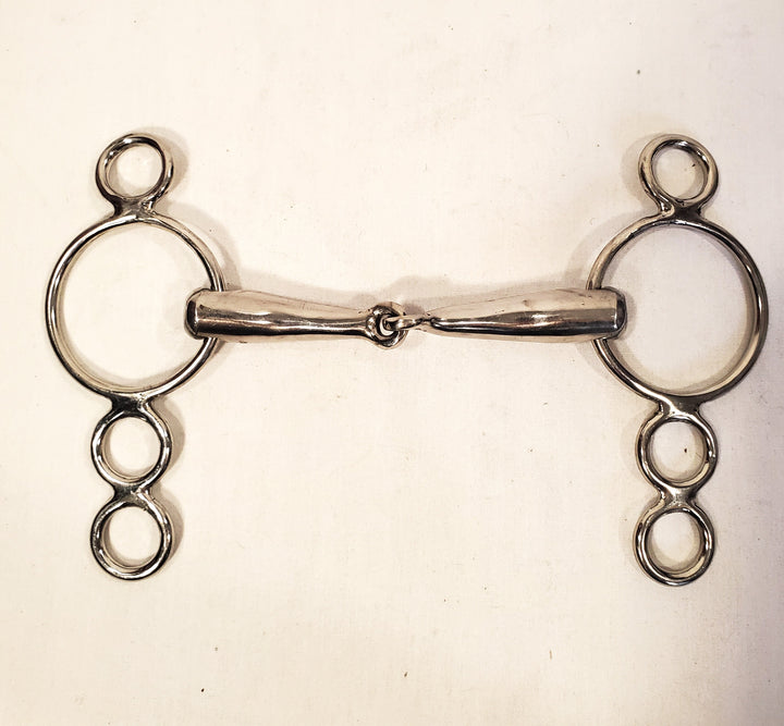 4-Ring Weighted 20 mm Elevator Snaffle - 5.75" - New!