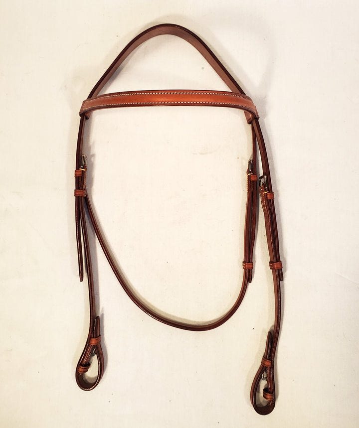 EquuSport Custom Plain Raised Headstall (1/2") - Full - New!