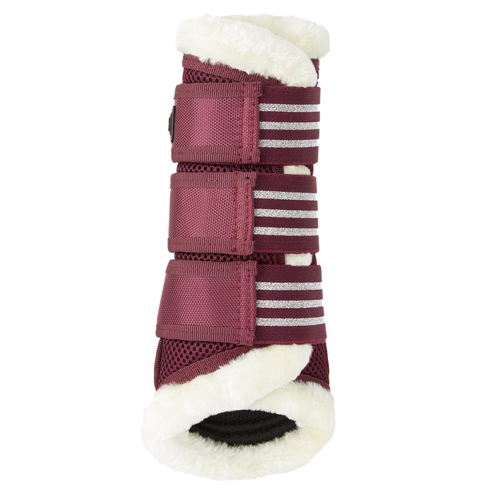 Horze Lincoln Faux Fur Brushing Boots - L - New!
