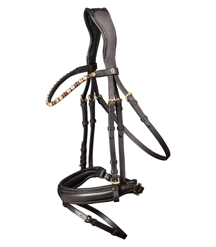 Waldhausen X-Line 'Goldheart' Bridle w/ Reins - Full - New!