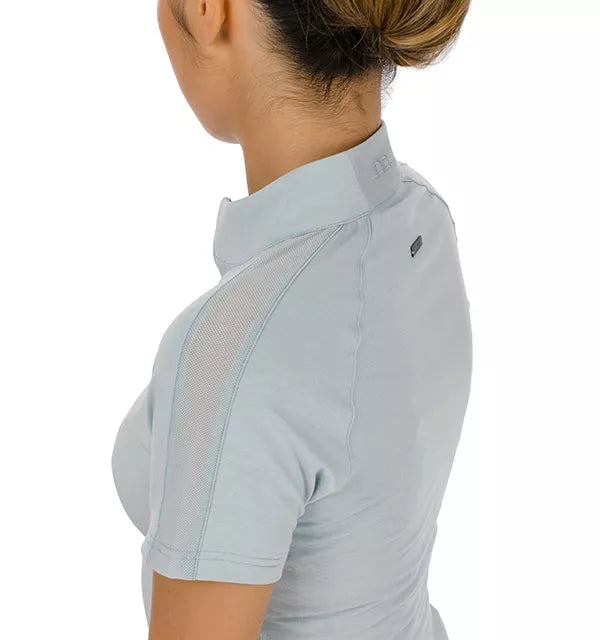 Alessandro Albanese CleanCool Half Zip Women's Short Sleeve Top - New!