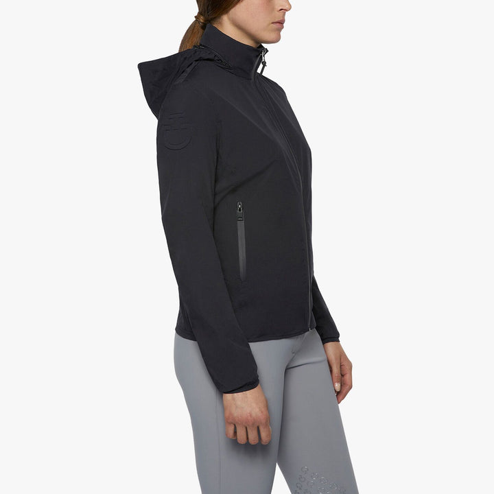 Cavalleria Toscana Ladies’ Waterproof Zip Jacket w/ Stow Away Hood - L - New!