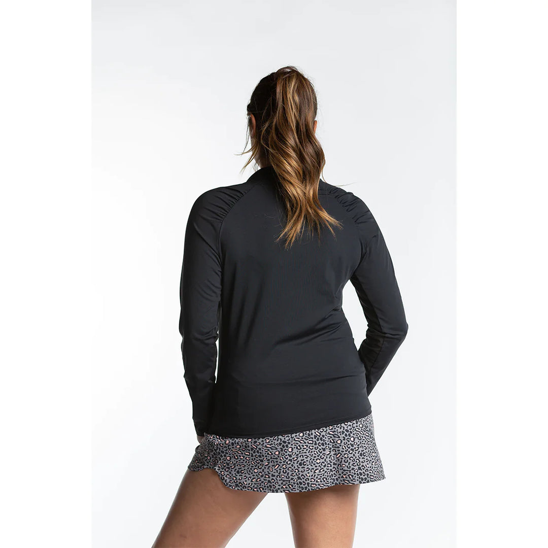 Hannah Childs Naomi Long Sleeve Zip Top - S - New!