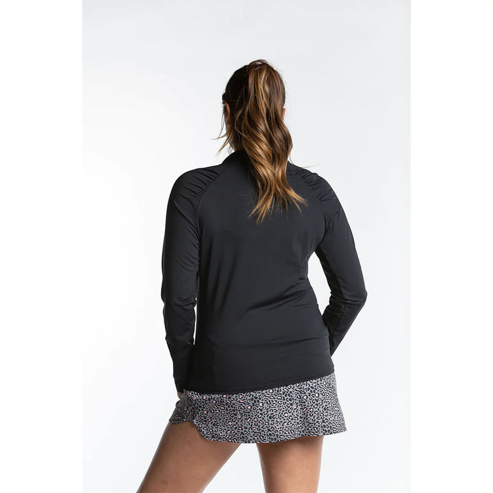 Hannah Childs Naomi Long Sleeve Zip Top - S - New!