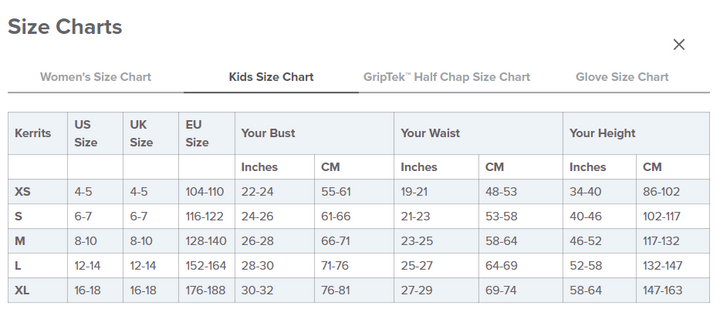 Kids Performance Knee Patch Riding Tight - M (8-10)