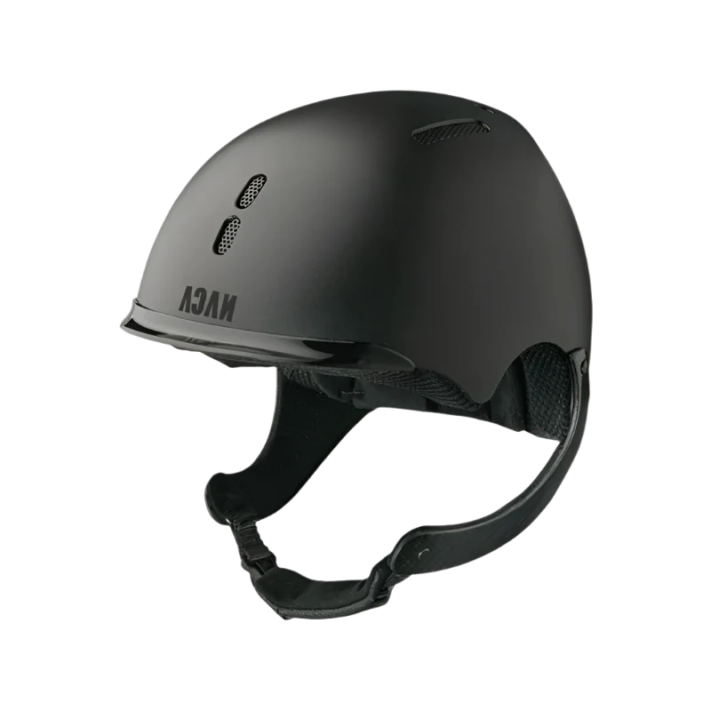 NACA Gravity XP Carbon – Onyx Black Matte Equestrian Helmet - Large (7 1/2-7 5/8) - New!
