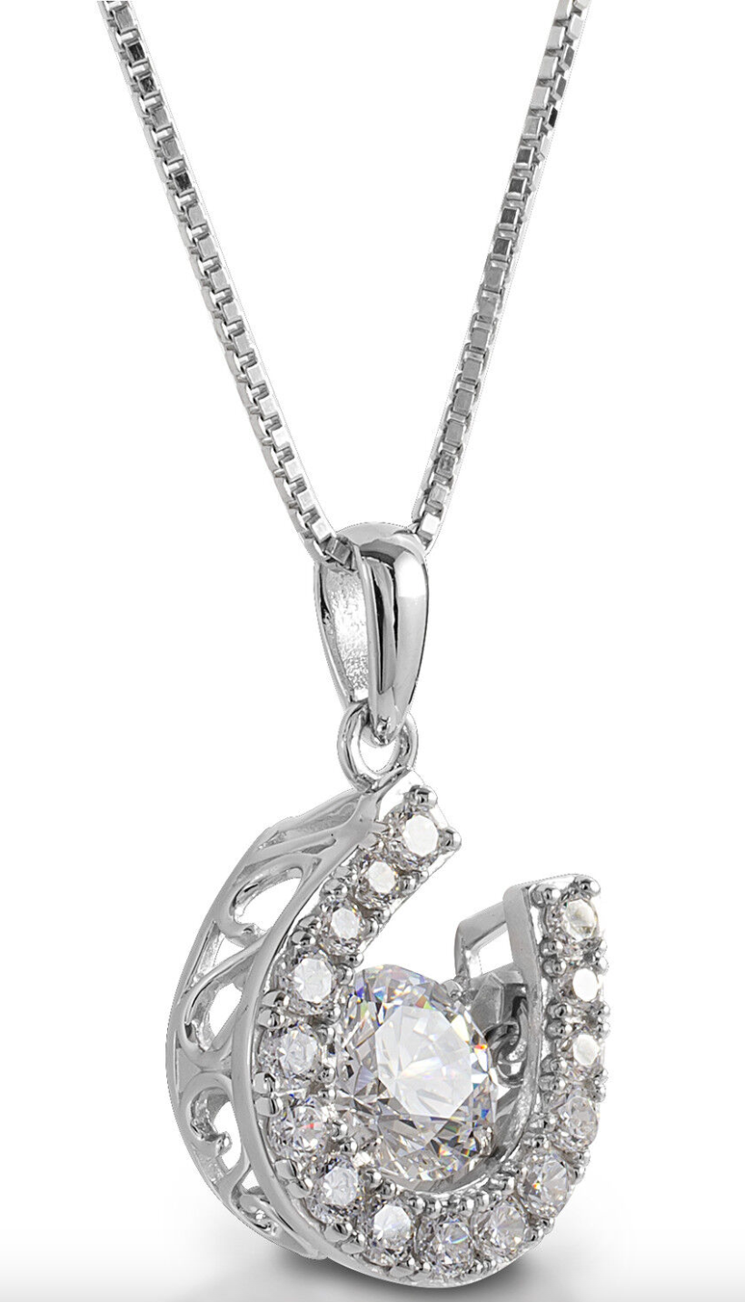 Kelly Herd Dancing Stone Horseshoe Necklace - New!
