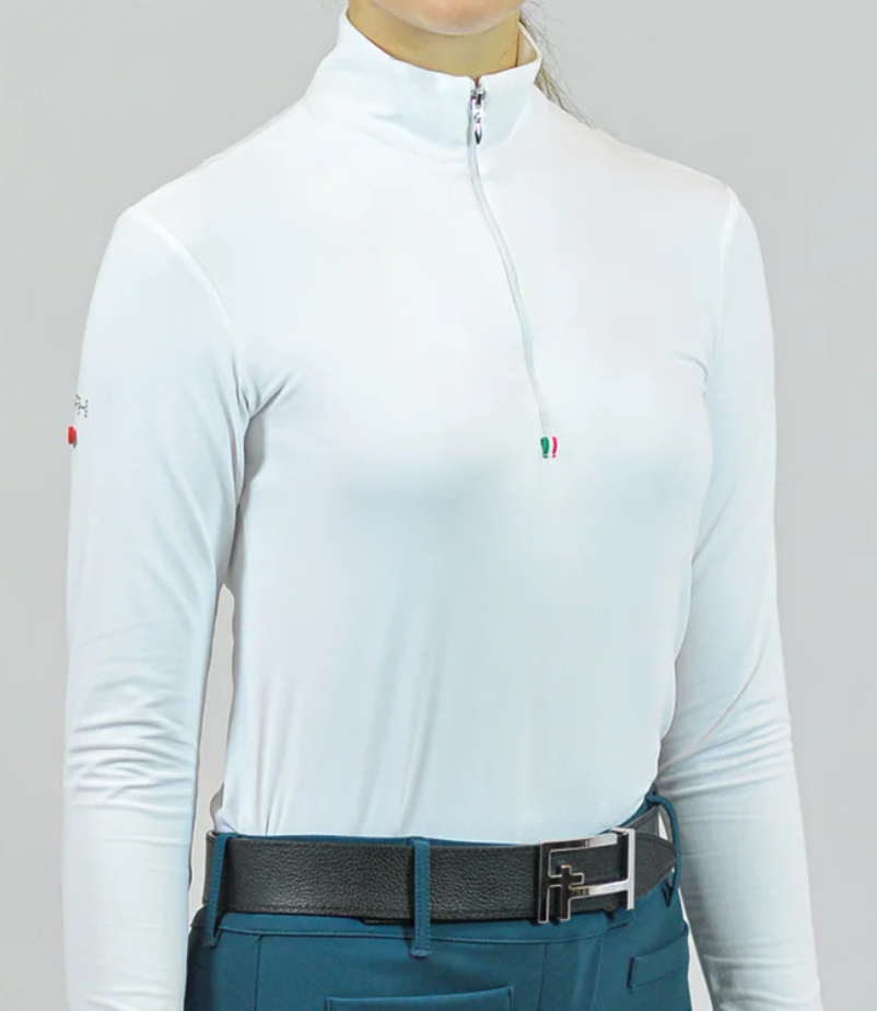 For Horses Gioconda Long Sleeve Riding Shirt- Women's IT S(US 4-6) - New!
