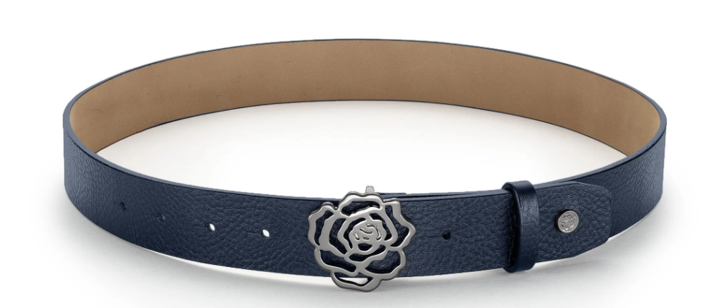 Hannah Childs Midnight Signature Rose Belt- Women's Large - New!