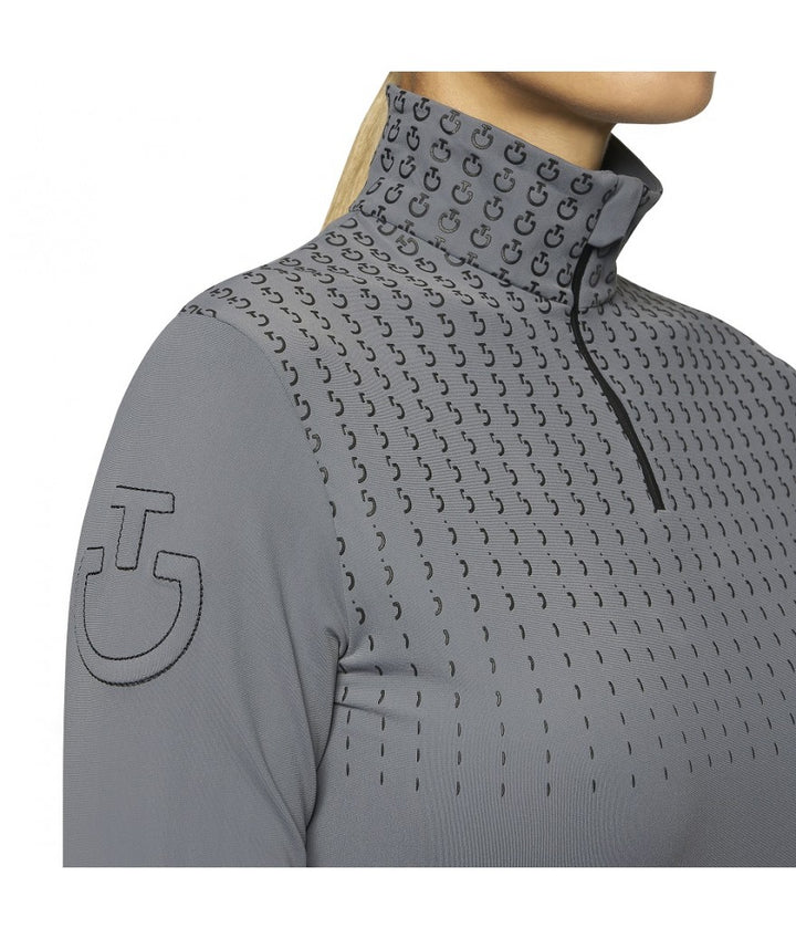 Cavalleria Toscana Women's Phases L/S Half Zip Turtleneck - New!