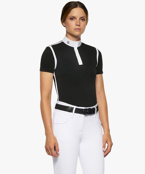 Cavalleria Toscana Pique Contour Polo Short Sleeve - New!