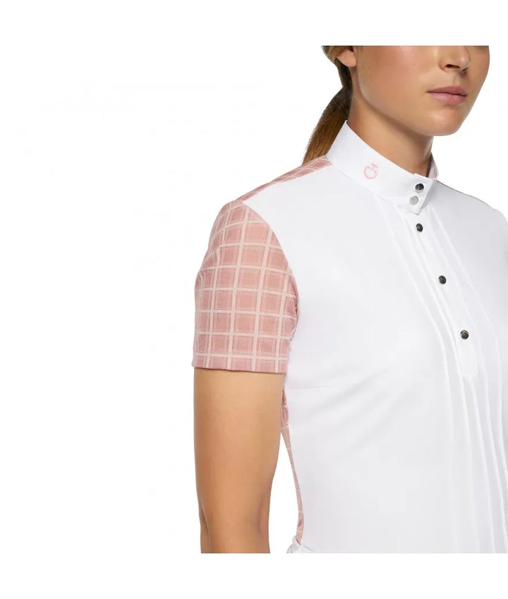 Cavalleria Toscana Pleated S/S Jersey Competition Polo Shirt - M - New!