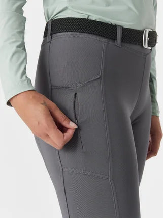 Hannah Childs Danielle Knee Patch Mid-Rise Riding Tights - New!