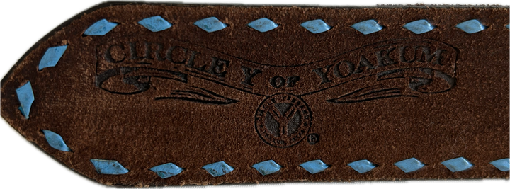 Circle Y Sunflower Buckstitch Belt - 30"