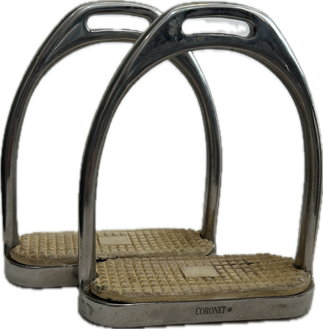 Coronet Stainless Steel Stirrup Irons - 4.25"