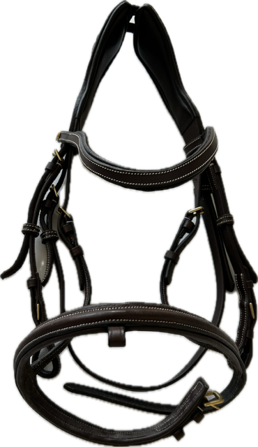 Horze Peckham Anatomical Fancy-Stitched Bridle - Horse