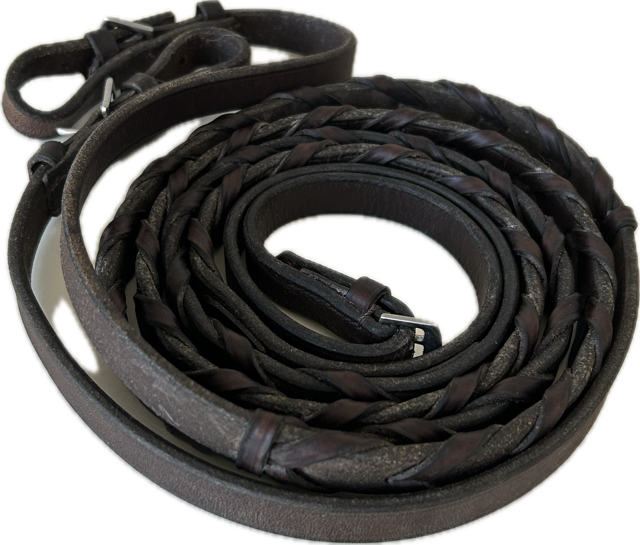 Braided English Reins – 52"