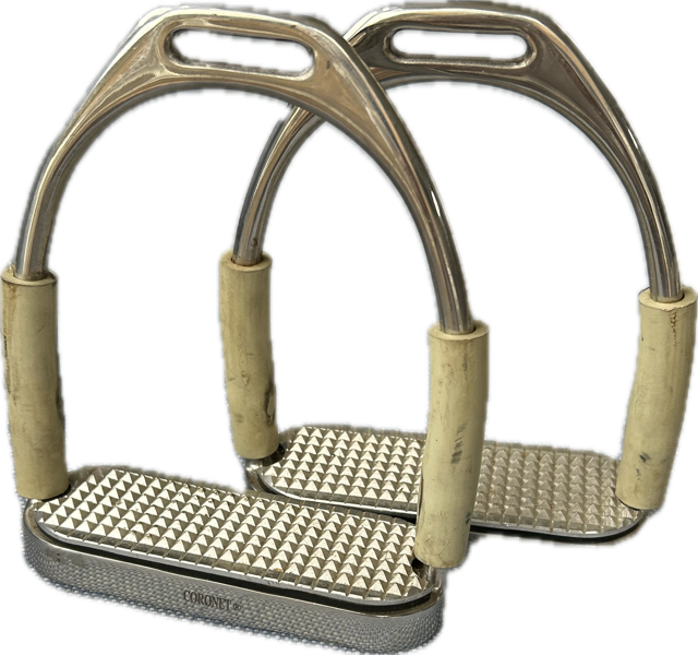 Coronet Jointed Stirrup Irons - 4.25"