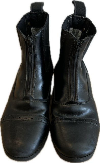 EquiStar Synthetic Zip Paddock Boots - Childs 4C