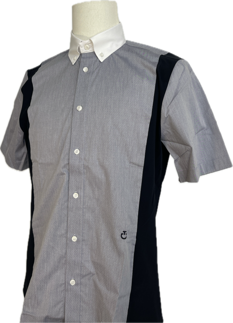 Cavalleria Toscana S/S Cotton/Tech Competition Shirt Men Size 40 - New