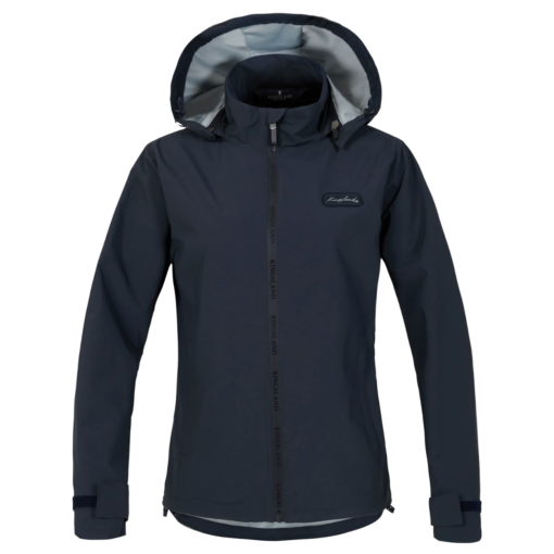 thumbnail image 2 of Rains Unisex Jacket - 47 Navy Large, Water-Resistant Casual Rain Jacket With Adjustable Hood 2 of 9