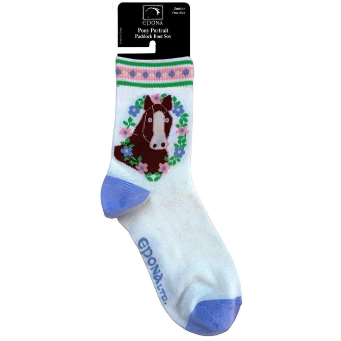 Epona Pony Portrait Paddock Socks - Junior