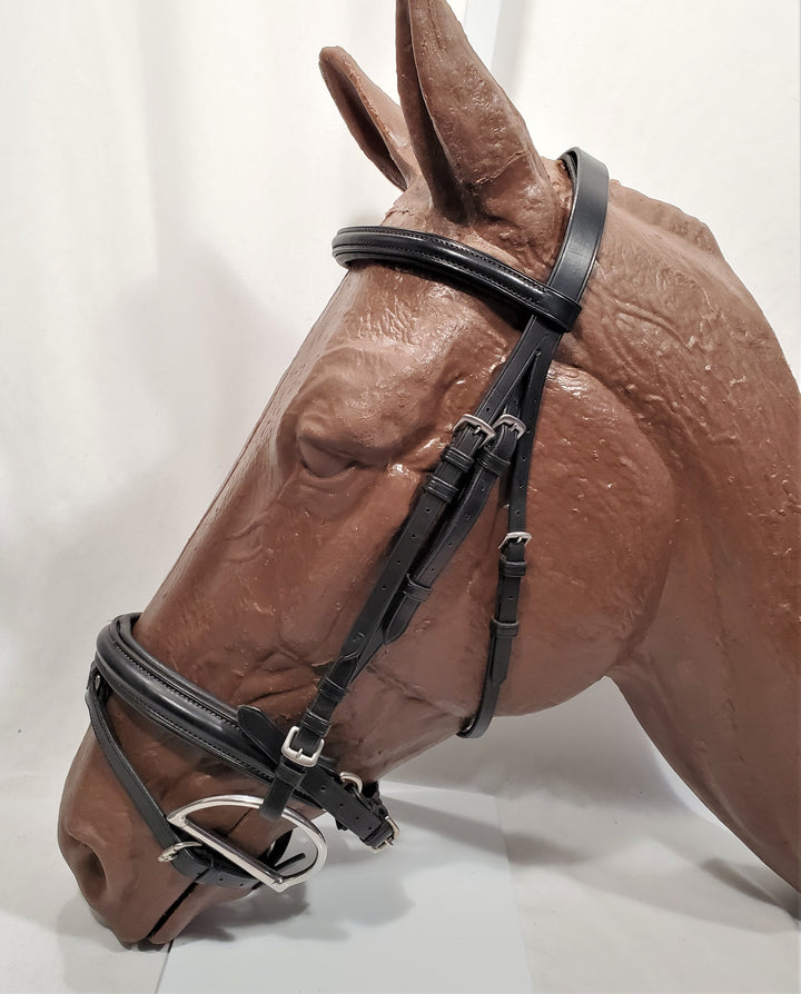 Dressage Bridle with Integrated Flash - X Full - The Show Trunk Shop